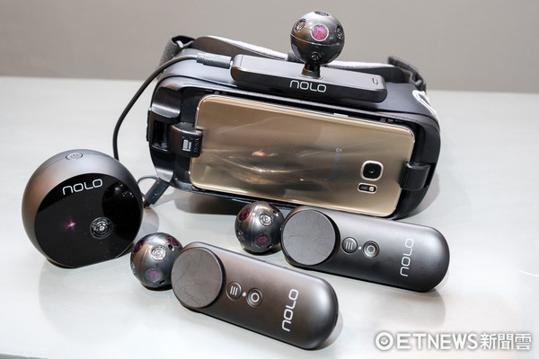 手機VR也能偵測動作！售價僅HTC VIVE 10%的NOLO體驗。（圖／記者莊友直攝）