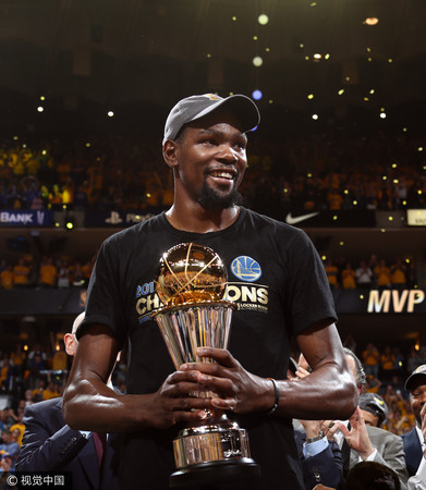 ▲總冠軍MVP,FMVP,杜蘭特(Kevin Durant)。（圖／CFP）