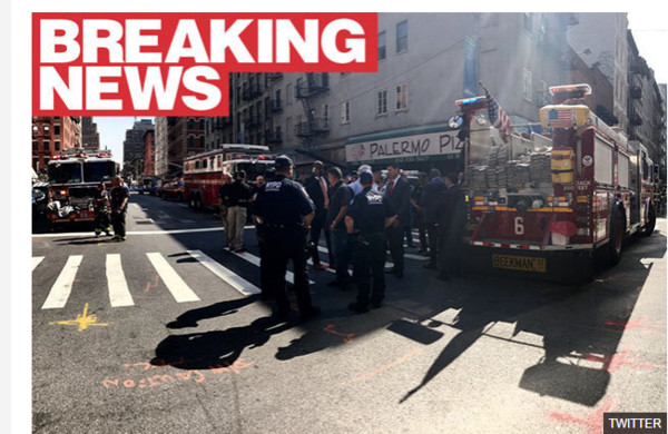 ▲紐約西百老匯發生爆炸。（圖／翻攝自《每日星報》）