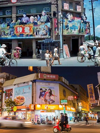 西市場周圍曾名「電影里」，中正路與國華街三段交叉口的藥妝店，前身就是「赤崁戲院」。（照片／葉瑞榮提供）