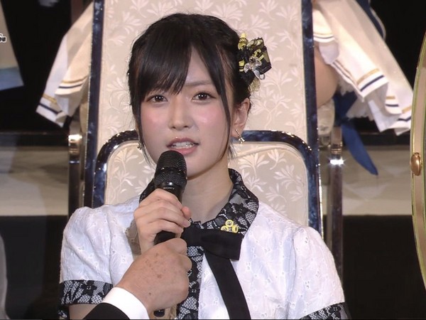 ▲須藤凜凜花在AKB48總選舉中宣布結婚。（圖／取自推特）