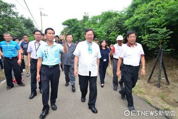 ▲桃園市推動「桃花園造林計畫」，選定許厝港戰備道路為示範區。（圖／桃園市政府提供）