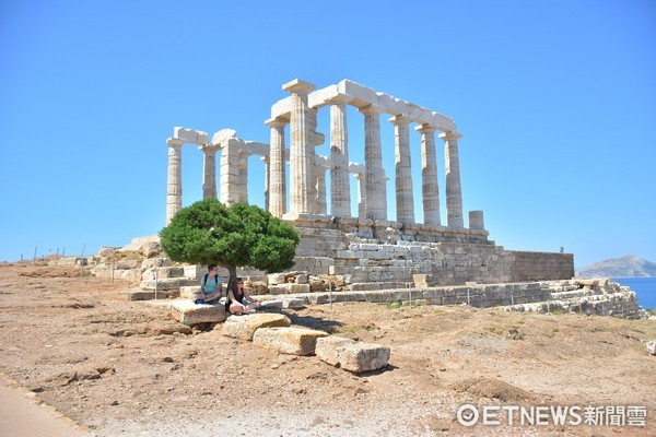 ▲希臘雅典舒尼恩岬的波塞頓海神廟（Temple of Poseidon）。（圖／記者李姿儀攝）