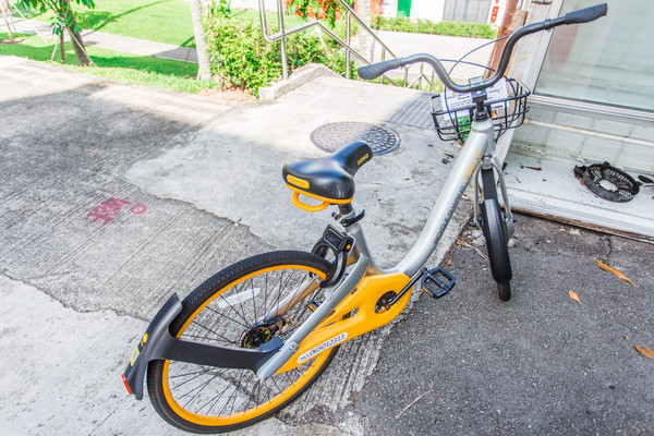 ▲oBike,共享自行車,無站樁共享單車。（圖／記者林世文攝）