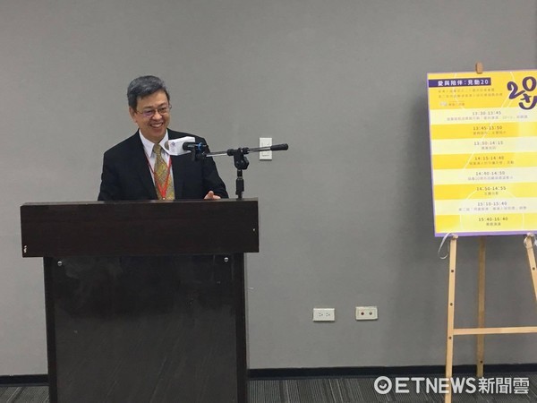 ▲陳建仁出席漸凍人協會成立20週年記者會。（圖／記者嚴云岑攝）