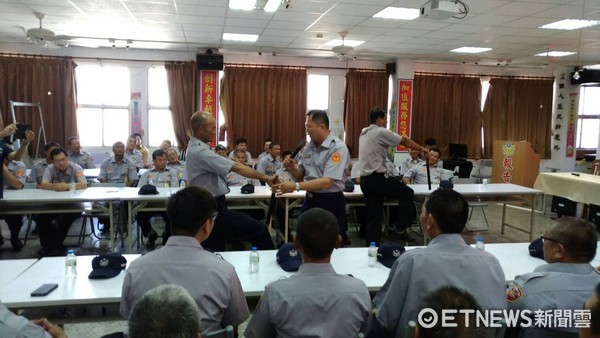 台東警察分局日前在分局3樓禮堂，舉行上半年民防中隊常年訓練。（圖／台東縣警察局提供）