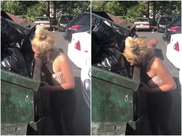 女子為了300美金舔垃圾車。（圖／翻攝自karolinaent IG）