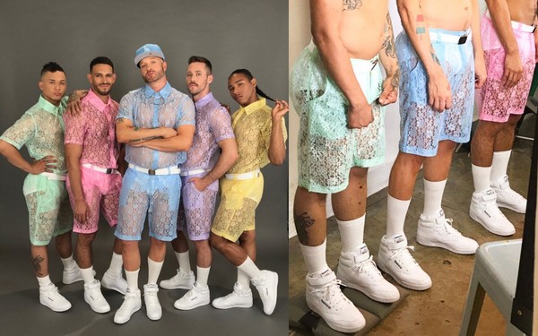 ▲男人的蕾絲套裝、四角褲（圖／翻攝自www.ebay.com）