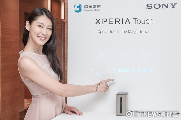 Sony Xperia Touch智慧投影機體驗 。（圖／記者莊友直攝）