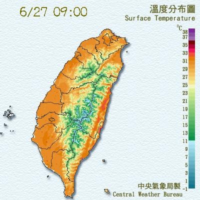 鋒面接近，午後提防較大雨勢。（圖／翻攝自中央氣象局）