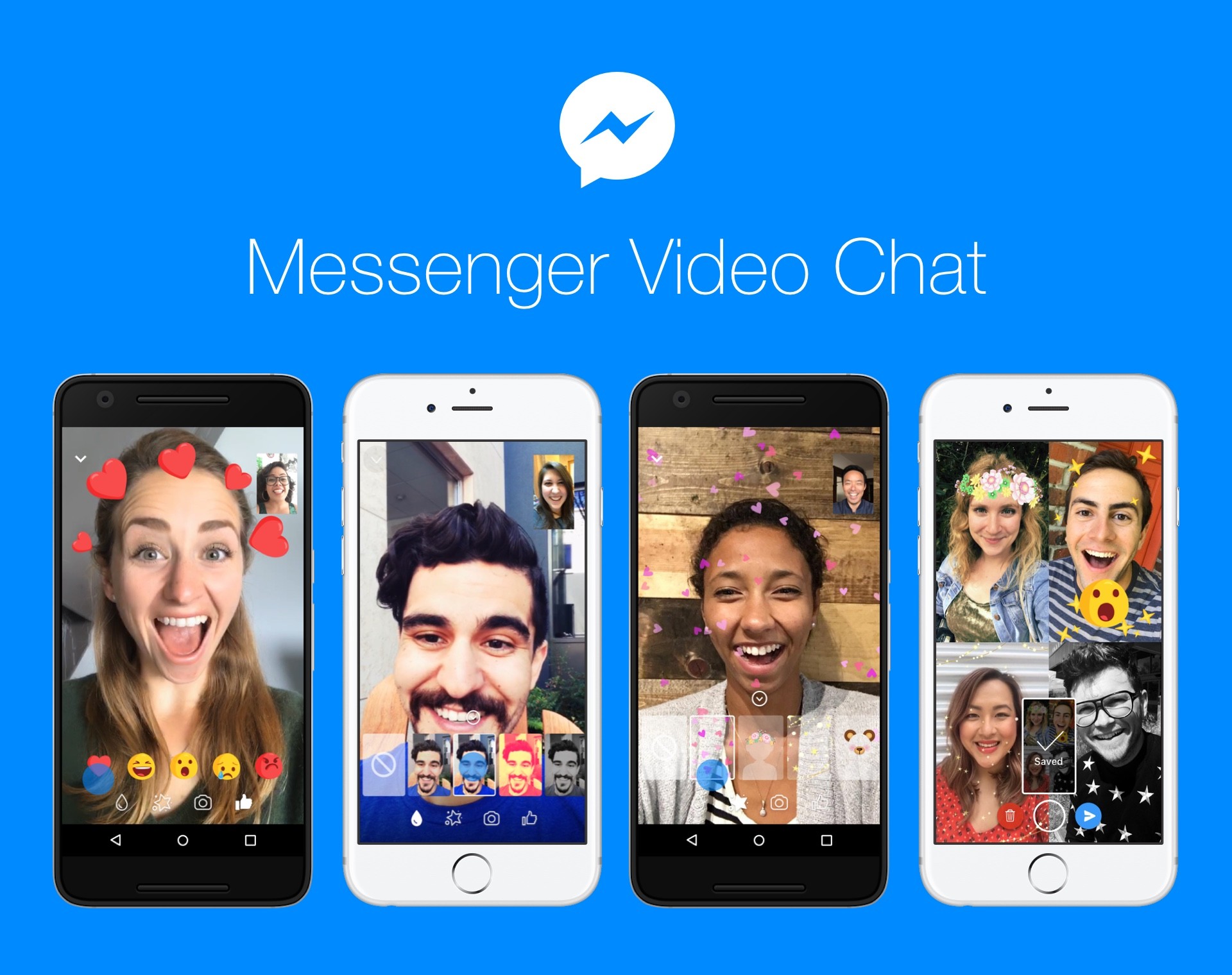 臉書Messenger視訊新功能大玩互動。（圖／翻攝自官網）