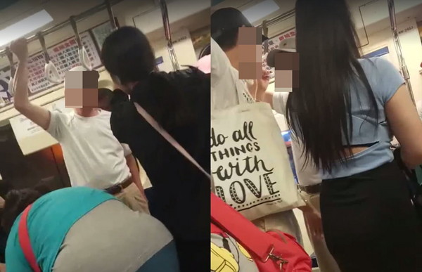 一名老伯搭台北捷運，不滿小孩坐在博愛座上，因此開罵。（圖／翻攝「爆料公社」臉書社團）