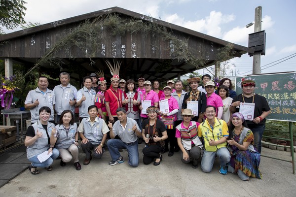 ▲新竹市政府於今(28日)在千甲CSA農場舉辦「原住民聚落導覽解說員培訓成果發表」。