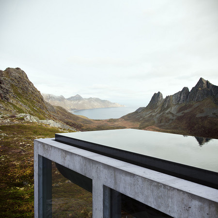 座落在挪威羅浮敦群島的 Infinity House 。圖/取自Designboom。