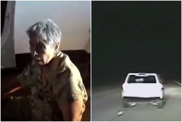 ▲▼美國德州81歲嬤拒檢慢速逃逸，警破窗拖下車。（圖／翻攝自YouTube）