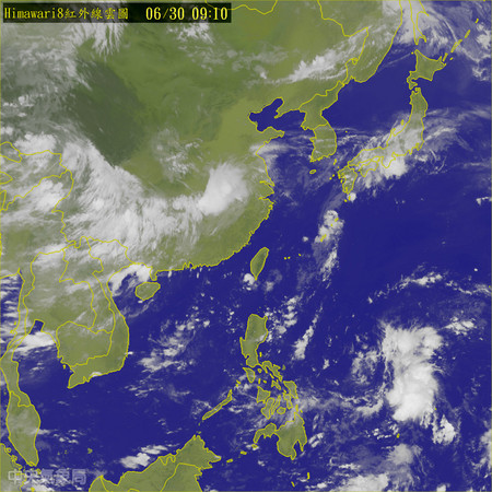 上午防高溫、下午得防強降雨。（圖／翻攝自中央氣象局）