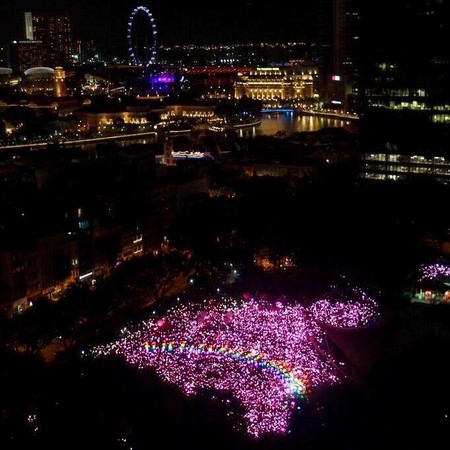 ▲▼新加坡粉紅點聚會。（圖／翻攝自Pink Dot SG粉絲專頁）