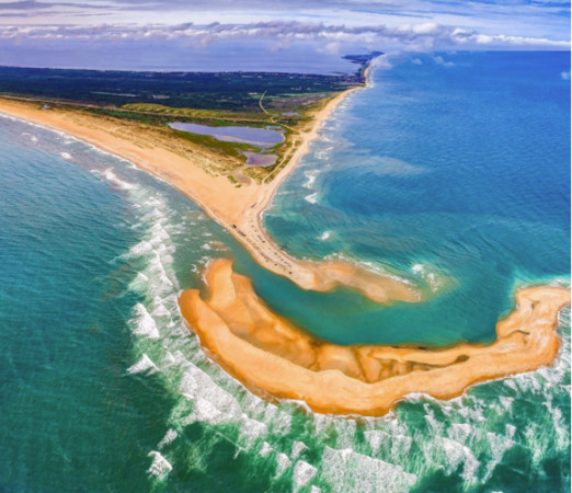 ▲▼美國北卡羅萊納州（North Carolina）雪莉島（Shelly Island）。（圖／翻攝自chadonkaIG）