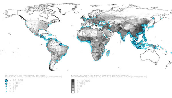 ▲每年從河川進入海洋的塑膠量分析。（圖／翻攝自海洋潔淨基金會官網）