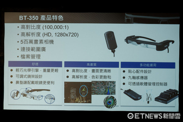 EPSON BT-300 智慧眼鏡發表會。（圖／記者莊友直攝）