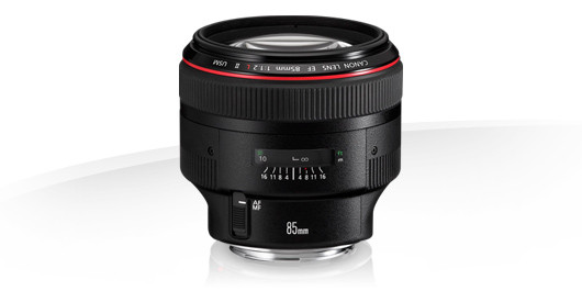 Canon EF 85mm f/1.2L II USM 鏡頭。（圖／記者莊友直攝）