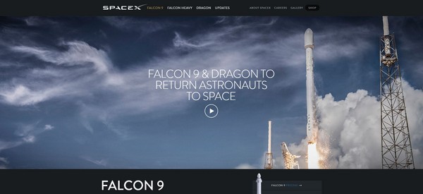 ▲▼SpaceX官網介紹「獵鷹9號」（Falcon 9）火箭。（圖／翻攝自SpaceX官網）