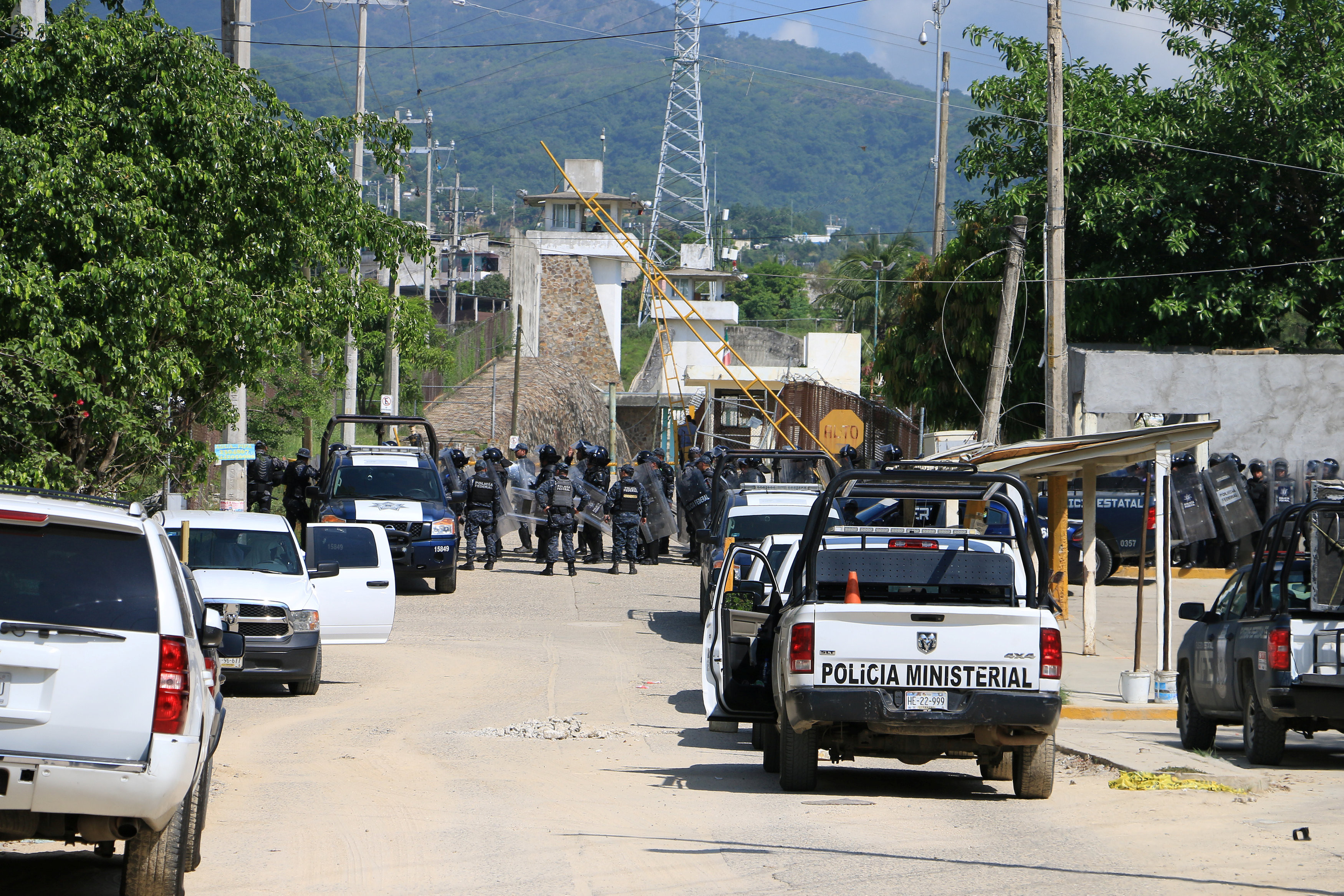 墨西哥格雷羅州阿卡普爾科（Acapulco）一處監獄發生嚴重械鬥事件，至少造成28名囚犯死亡。（圖／CFP）