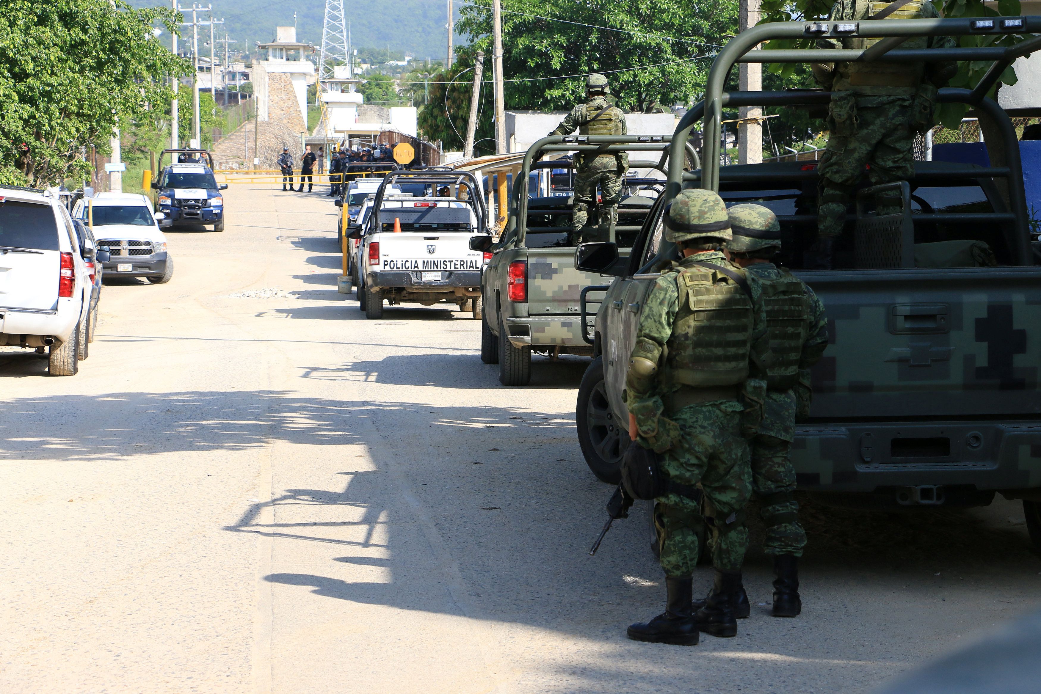 墨西哥格雷羅州阿卡普爾科（Acapulco）一處監獄發生嚴重械鬥事件，至少造成28名囚犯死亡。（圖／CFP）