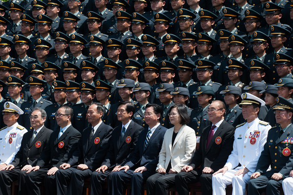 ▲總統出席106年三軍六校院聯合畢業典禮。（圖／總統府提供）