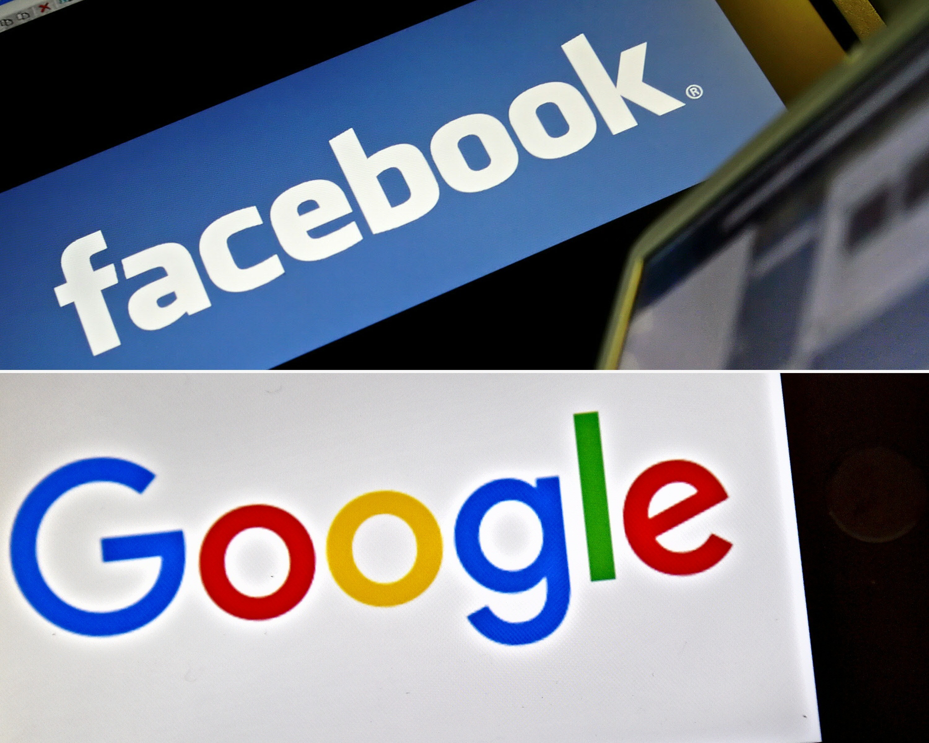 ▲▼美國報業集體抗議Google與Facebook壟斷廣告市場。（圖／CFP）