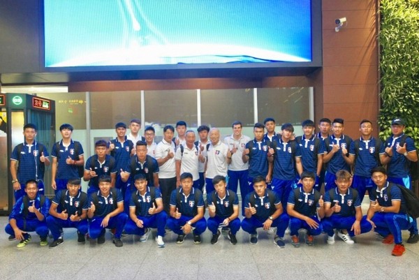 ▲U23代表隊前往瀋陽備戰2018亞足聯U23錦標賽資格賽。（圖／足協提供）