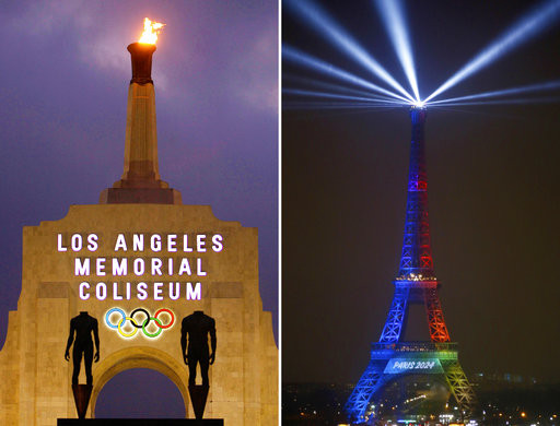 ▲洛杉磯、巴黎兩大城市獲得奧運主辦權 。（圖／達志影像／美聯社）