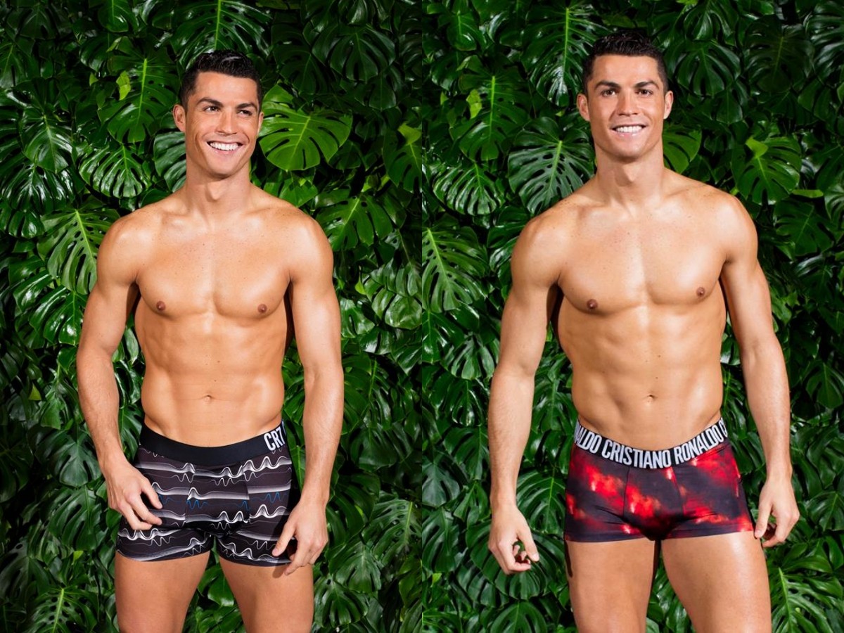 ▲C羅只穿內褲拍廣告（圖／翻攝自Cristiano Ronaldo FB）