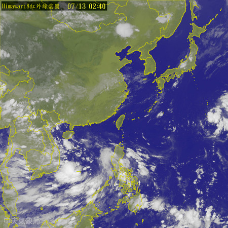 ▲▼燒燙台灣36度　太平洋高壓漸退…周末低壓擾動誕新颱風。（圖／中央氣象局）