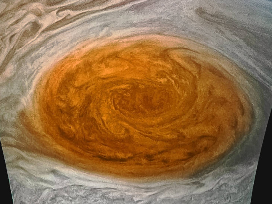 ▲▼350歲風暴圈在眼前！NASA朱諾號近距離拍下木星大紅斑。（圖／翻攝自NASA官網）