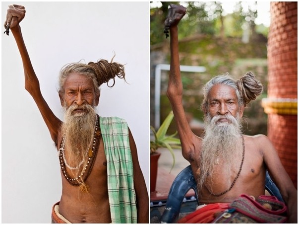 圖／翻攝自inclinedbedtherapy(http://inclinedbedtherapy.com/my-research/141-the-effects-of-defying-gravity-sadhu-amar-bharati-raised-his-arm-for-over-40-years-now-its-withered-and-useless)