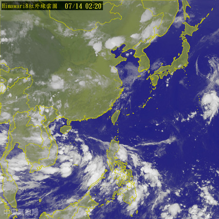 ▲▼2天後南海生成「塔拉斯颱風」？　南台灣下周將現雨勢。（圖／中央氣象局）