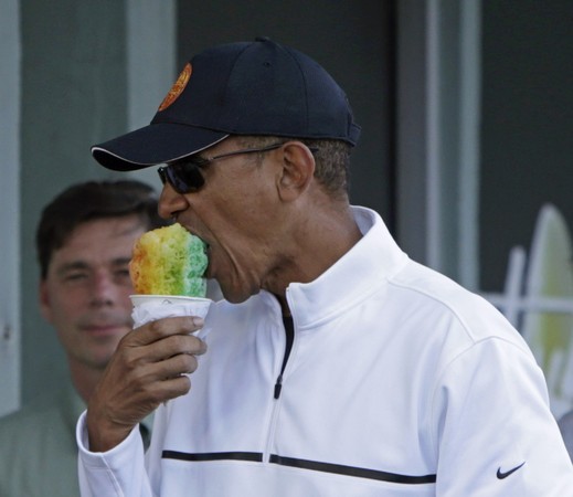 ▲▼ 歐巴馬也愛吃夏威夷彩虹冰。（圖／CFP）