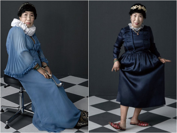 南韓71歲阿嬤爆紅　教仿妝邊碎碎唸　網友笑到噴飯！。（圖／翻攝自youtube、korea_grandma ig）