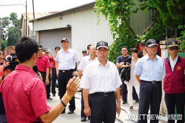 ▲台南市消防局局長李明峯，親自到場督導示範演練。（圖／消防局提供）