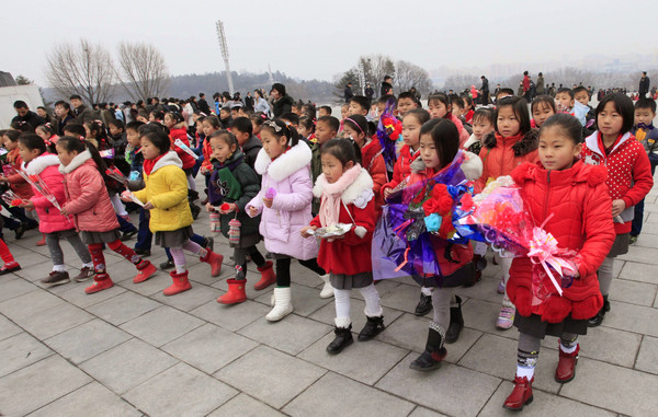 ▲北韓兒童。（圖／達志影像／美聯社）