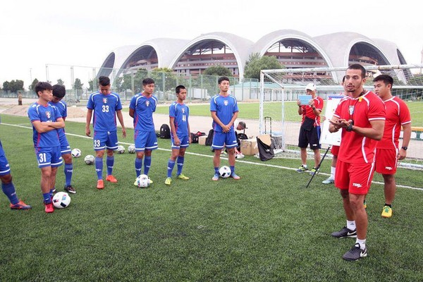 ▲U23男足在北韓出戰2018亞足聯U23錦標賽資格賽。（圖／足協提供）