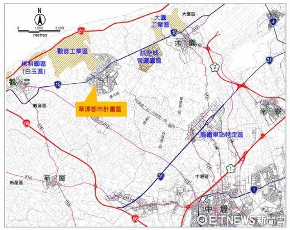 ▲桃園市政府辦理草漯市地重劃,加速草漯新市鎮發展。(圖/新建工程處提供)