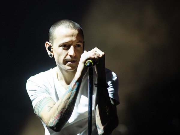 聯合公園（Linkin Park）主唱查斯特（Chester Bennington）。（圖／達志影像）