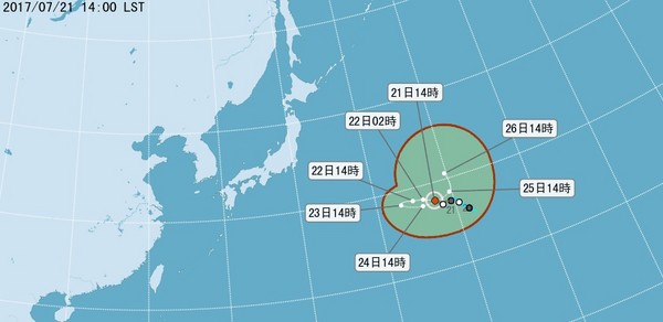 ▲一日雙颱生成。（圖／中央氣象局）