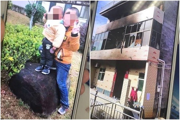 杭州民宅失火，10歲童衝火場想救4歲弟弟，1死1燒傷。（圖／翻攝自人民網微博）