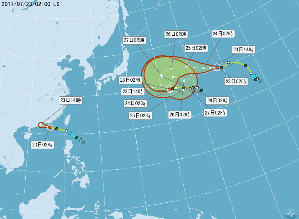 天氣圖。（圖／中央氣象局）