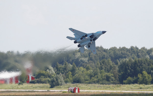 ▲▼莫斯科航展,米格-35戰鬥機。（圖／路透社）