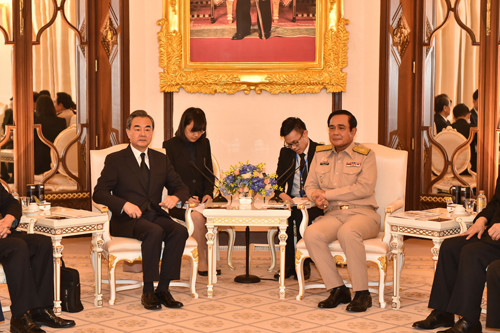 ▲ 泰國總理帕拉育（Prayuth Chan-ocha）會見王毅。（圖／翻攝中國外交部）