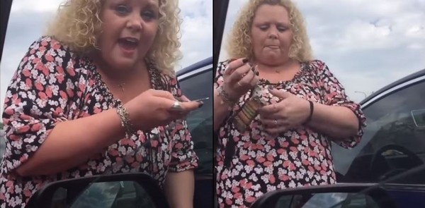 ▲▼ 亨斯利恐嚇3名穆斯林女子。（圖／翻攝自Youtube／AFROLEAKS）